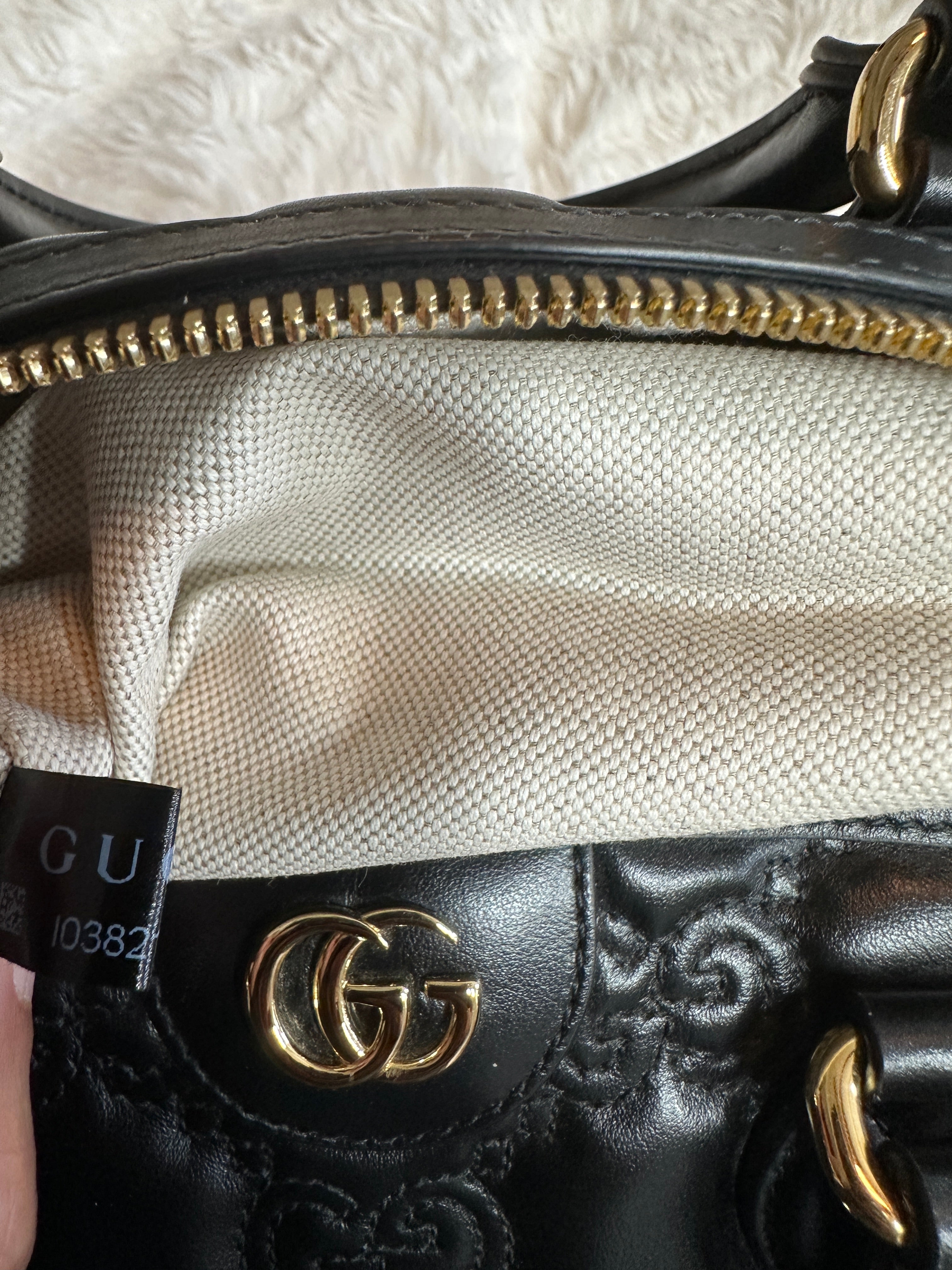 Gucci GG Matelassé Medium Bowler Bag